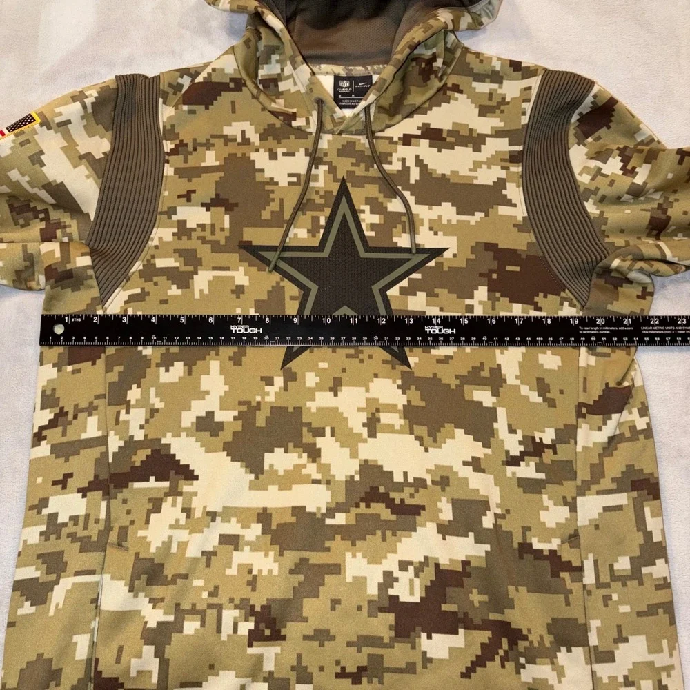 Nike Dallas Cowboys Salute to Service Digital Camo Hoodie Mens‎ Medium NFL Star
